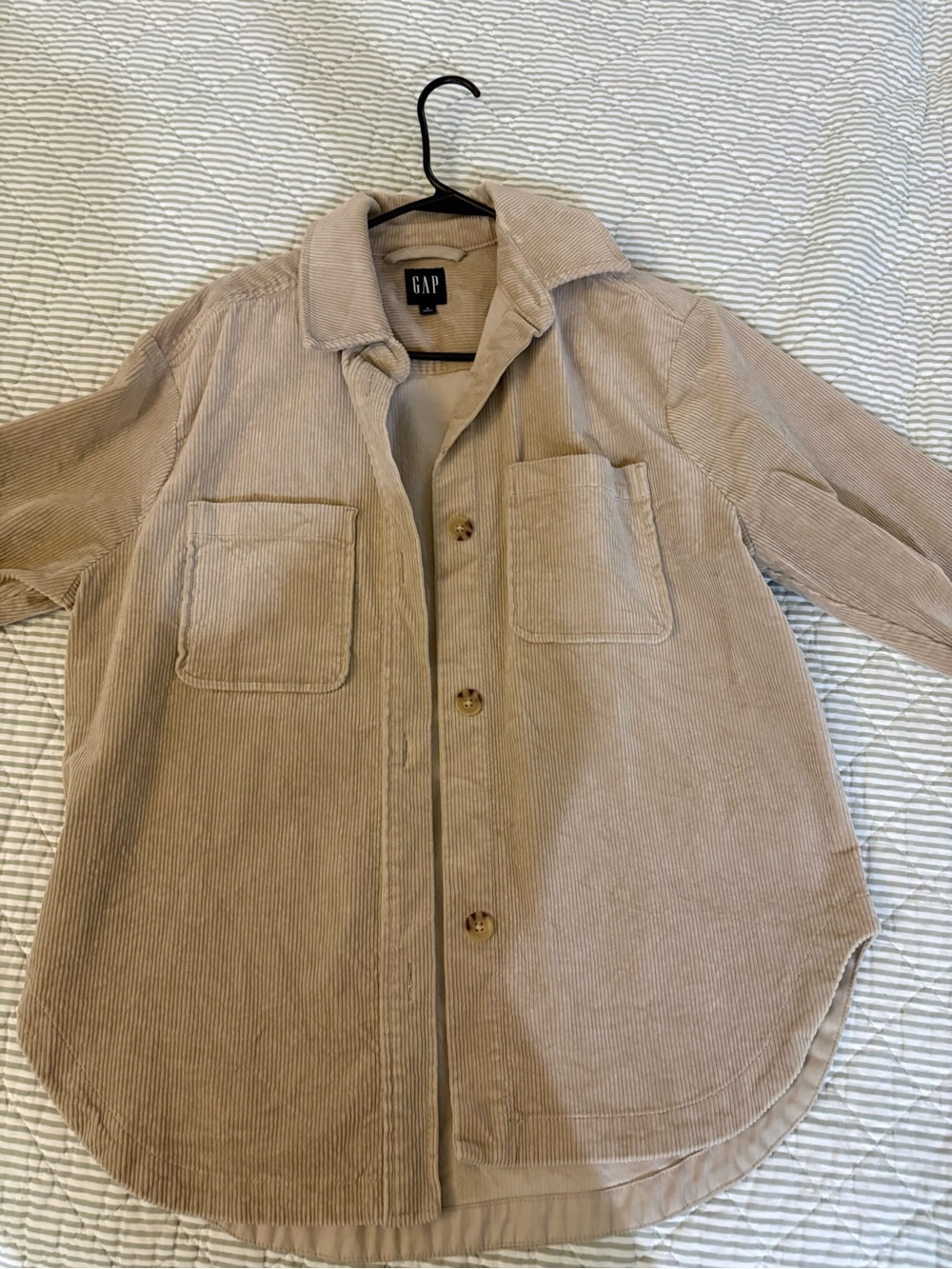 GAP Women's Beige Corduroy Utility Jacket